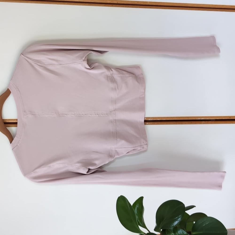 NWOT Lululemon Better Best Long Sleeve Top 6 Porcelain Pink - Picture 2 of 12
